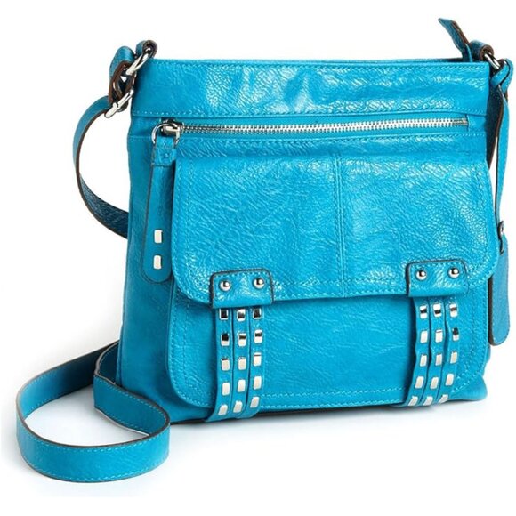 Jessica Simpson Chelsea Crossbody Bag Turquoise - Picture 1 of 7